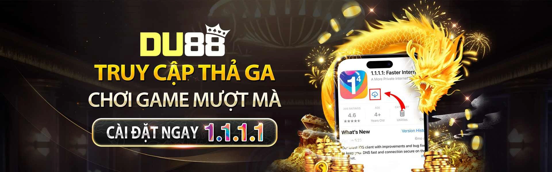 Hình giới thiệu ứng dụng, bảo mật và hỗ trợ tận tâm tại Du88